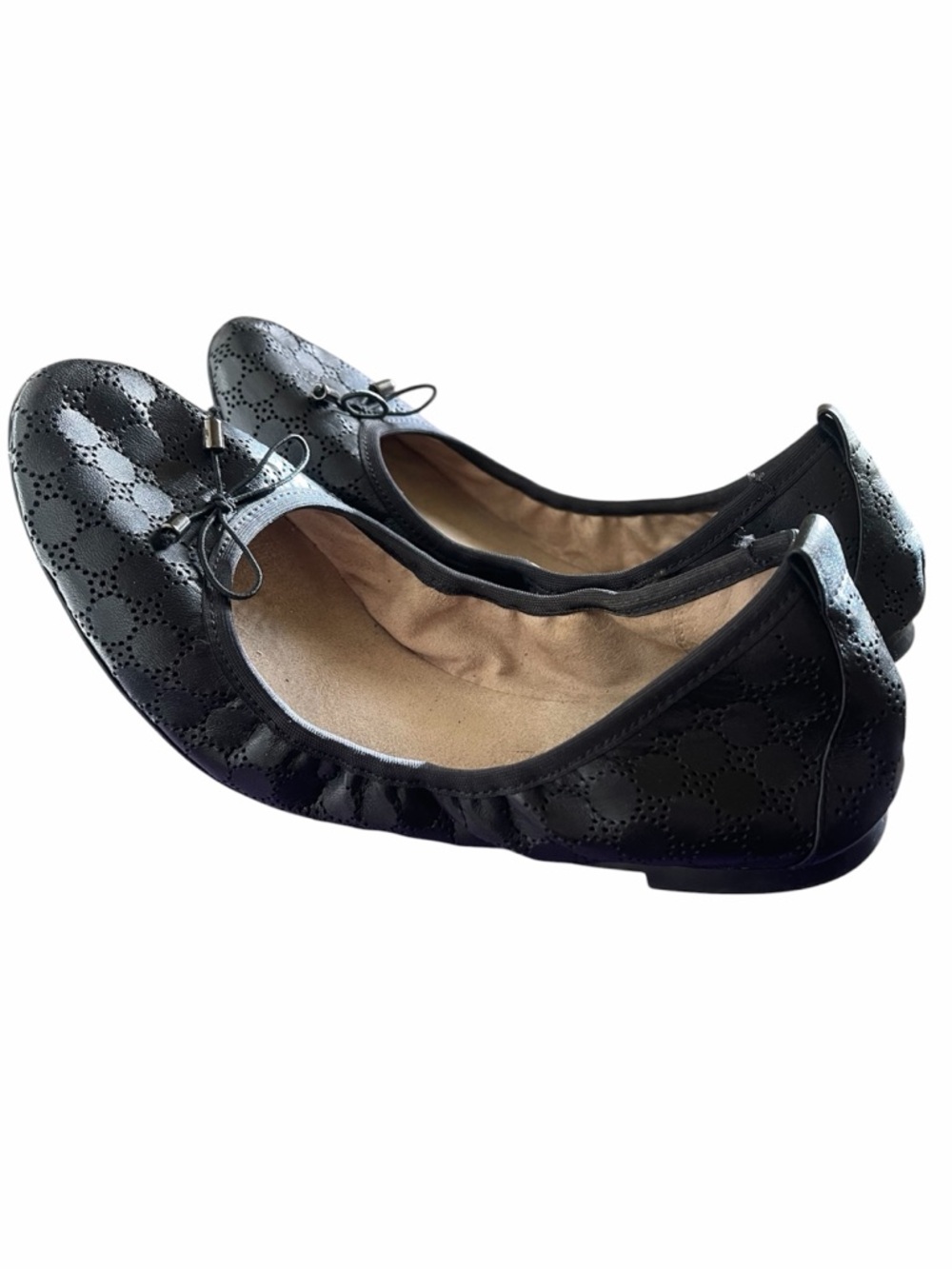 Jessica Simpson Nalan Black Perforated Ballet Flats Women’s size 8